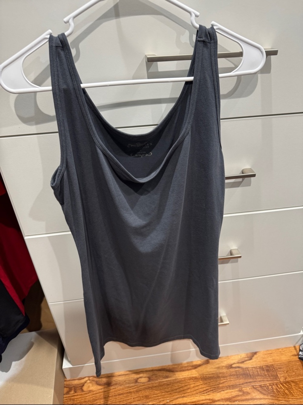 Peruvian Connection Charcoal Tank Top - Scoop Neck